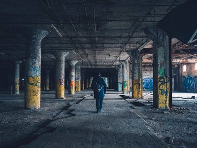 Graffiti condemened tresspass