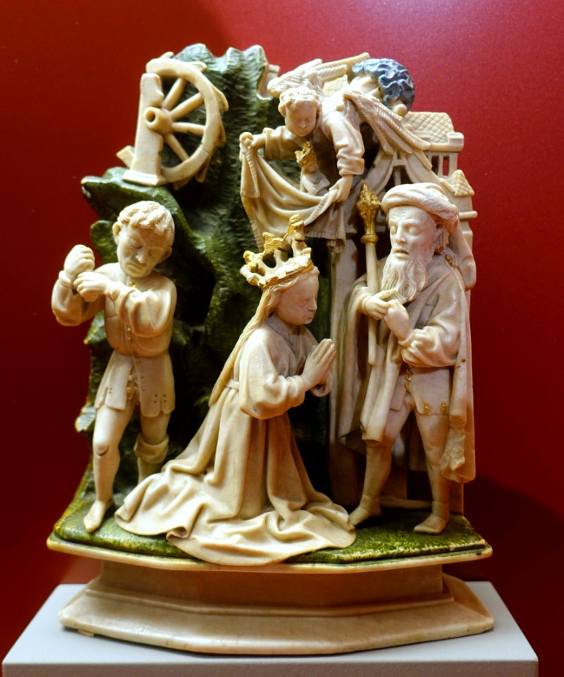 Martyrdom of St. Catherine, Middle Rhine, c. 1450, alabaster - Bode-Museum - DSC03249