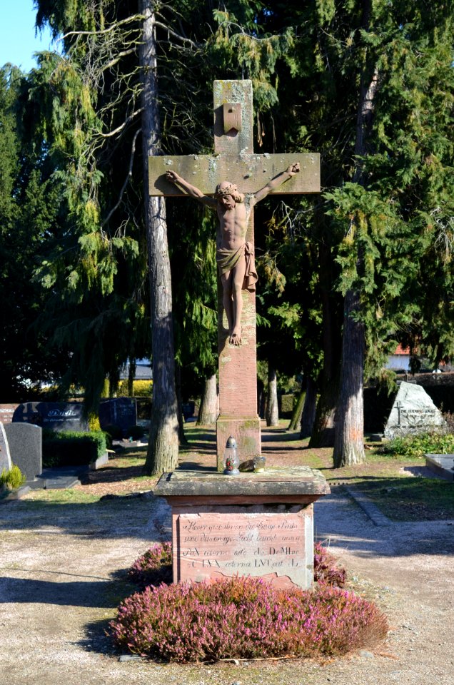 Marxheim, Friedhof, Friedhofskreuz