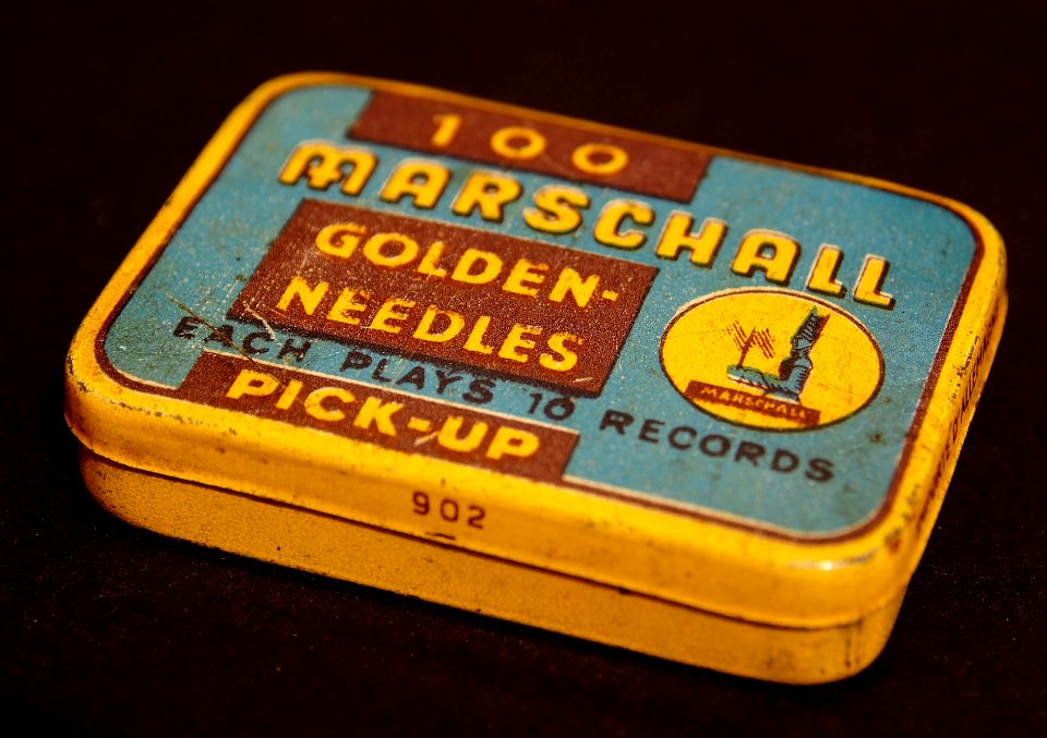Marschall tin, needles for pick-up