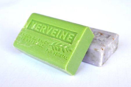 Marseille soap bars (lemon verbena and lavender)