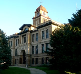 Marshall County, SD, courthouse from NW 1