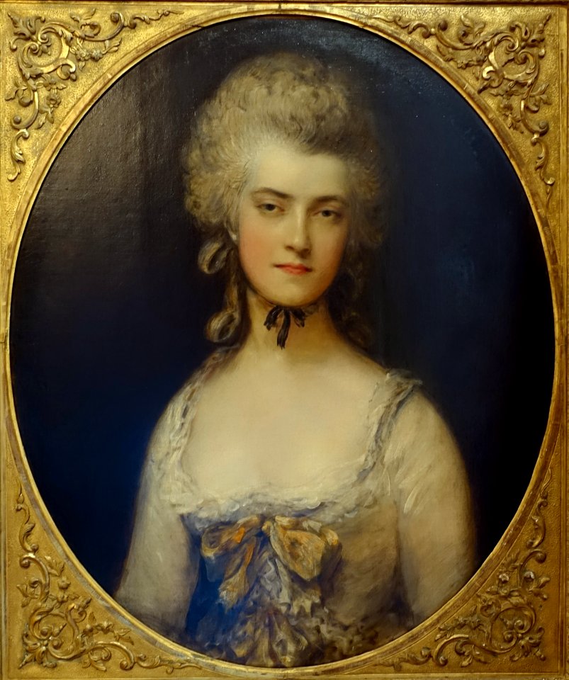 Mary Darby, Mrs Thomas Robinson, by Thomas Gainsborough, 1781, oil on canvas - Waddesdon Manor - Buckinghamshire, England - DSC07779