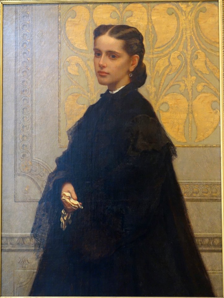 Mary Elizabeth Robbins by William Morris Hunt, 1866, oil on canvas - Fogg Art Museum, Harvard University - DSC01174