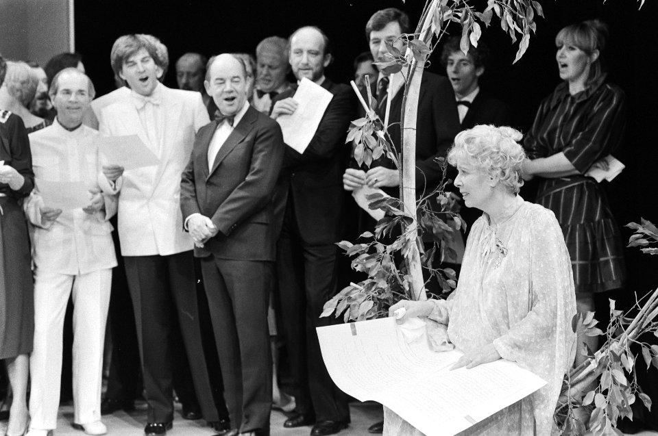 Mary Dresselhuys gehuldigd in cultureel centrum in Aveen Enkele artiesten zingen, Bestanddeelnr 931-9275