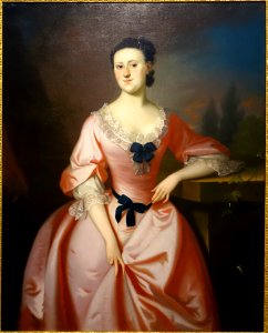 Mary Brown Greenleaf by Joseph Blackburn, 1757, oil on canvas - Portland Art Museum - Portland, Oregon - DSC08910