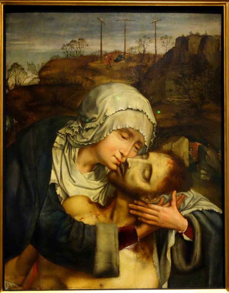 Mary Embracing the Dead Jesus, by Quinten Massijs I, date unknown - Museum M - Leuven, Belgium - DSC05225