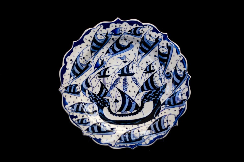 Plate ceramic atalay melahat glow