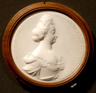Mary II, Queen of England, by Jean Cavalier, London, 1690, ivory - Bode-Museum - DSC03450