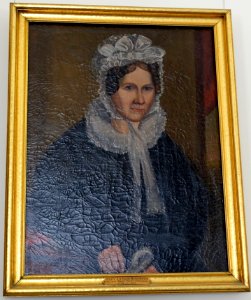 Mary Lyman Robinson (1778-1852), 1800-1825, wife of Major Aaron Robinson, oil on canvas - Bennington Museum - Bennington, VT - DSC08569