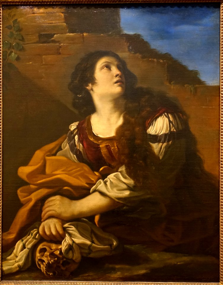 Mary Magdalene, by Giovanni Francesco Barbieri, called Guercino, c. 1624-1625, oil on canvas - Blanton Museum of Art - Austin, Texas - DSC07761