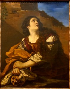 Mary Magdalene, by Giovanni Francesco Barbieri, called Guercino, c. 1624-1625, oil on canvas - Blanton Museum of Art - Austin, Texas - DSC07761