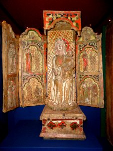 Mary - Anne, Urjala Church, Master of Sääksmäki, ca. 1450 - National Museum of Finland - DSC04205