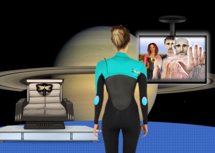 Science fiction space alien