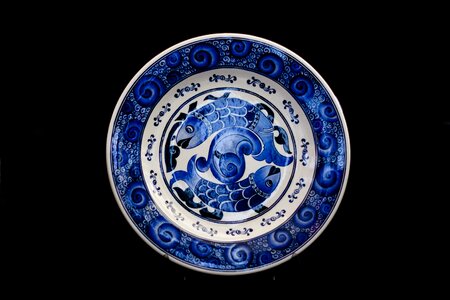 Plate ceramic turkey