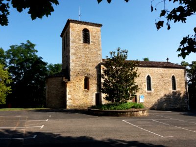 Massieux - Église Saint Barthélemy, façade nord (1)