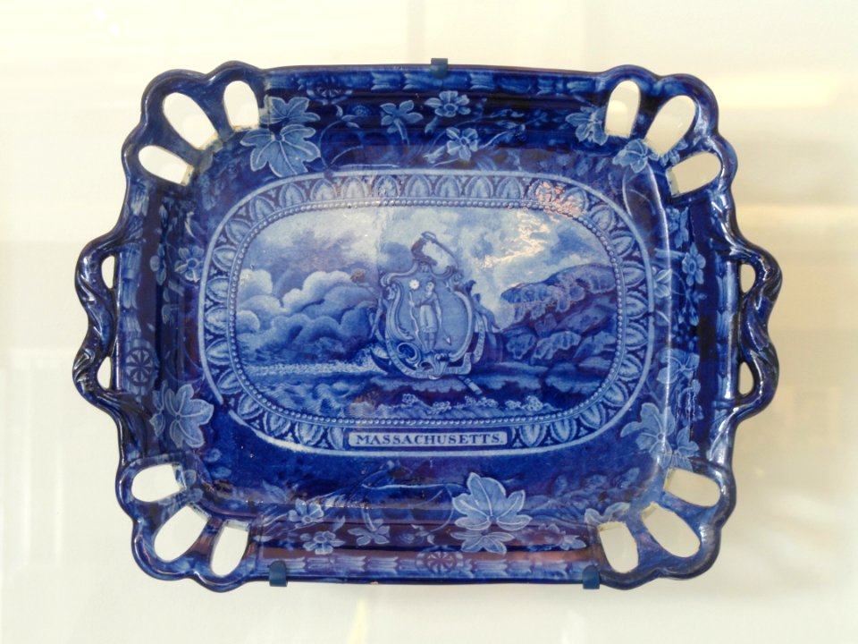 Massachusetts - Arms of the American States series by Thomas Mayer, c. 1829 - National Museum of American History - DSC06266