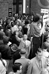 Massaberechting studenten, die Maagdenhuis hebben bezet in Paleis van Justitie, , Bestanddeelnr 922-5164