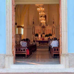 Mass in Santa Lucia Church