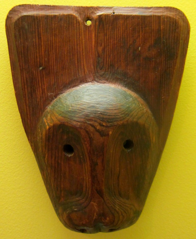 Mask from the Kuskokwim River region, Alaska, c. 1880, Eskimo, wood, HAA
