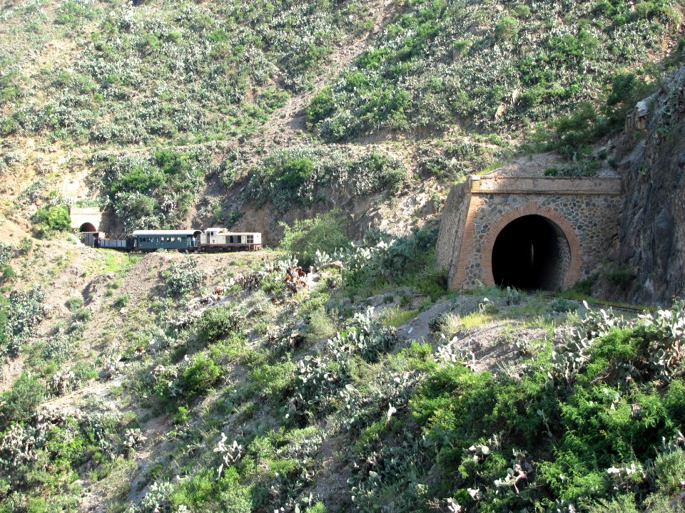 Massawa-Asmara rly tunnels train