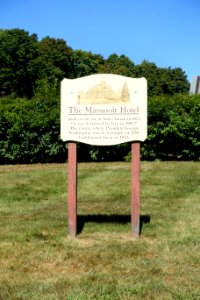 Massasoit Hotel marker - Spencer, Massachusetts - DSC02317