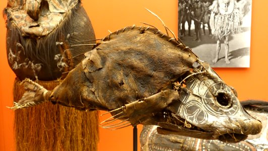 Mask, Timbunke, Middle Sepik River Valley, New Guinea, 1912-1913 - Südseeabteilung - Ethnological Museum, Berlin - DSC00988