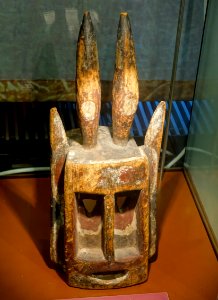 Mask, Dogon people, Mali, wood - Naturhistorisches Museum Nürnberg - Nuremberg, Germany - DSC03916