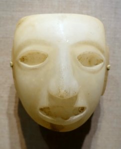 Mask, Teotihuacan, Mexico state, Classic period, 200-750 AD, alabaster - Dallas Museum of Art - DSC04613