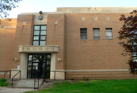 Marysville, Kansas high school N side E end 1