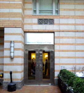 Marymount dorm door 231 E55 jeh