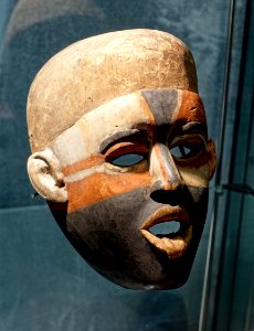 Mask, Vili people, Lower Congo, wood - Naturhistorisches Museum Nürnberg - Nuremberg, Germany - DSC03930