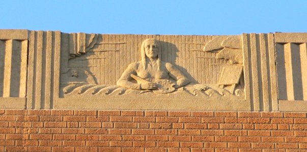 Marysville, Kansas high school N side W relief 1
