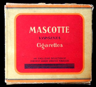 Mascotte cigarettes box, back