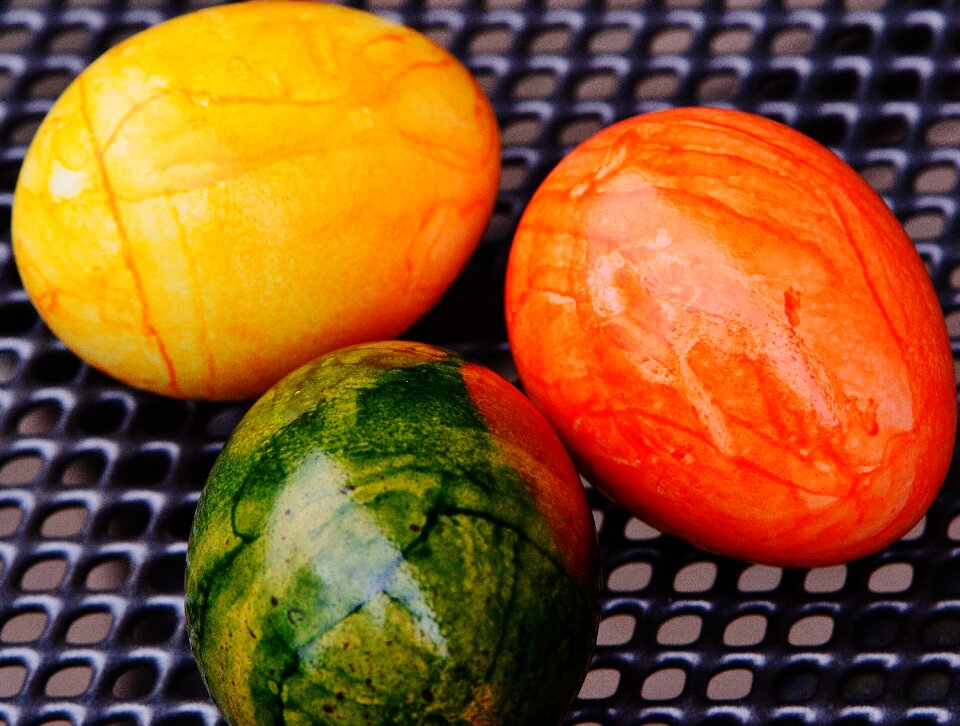 Happy easter egg colored