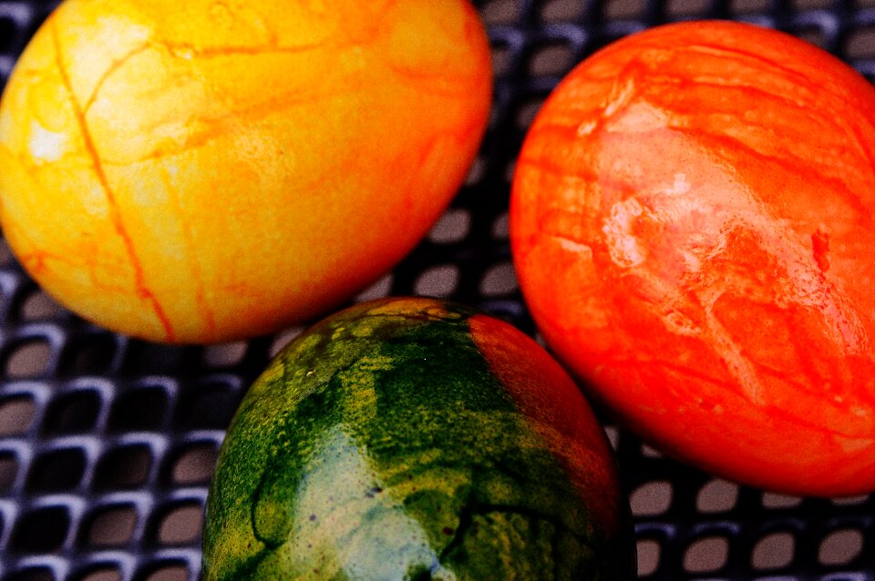 Happy easter egg colored
