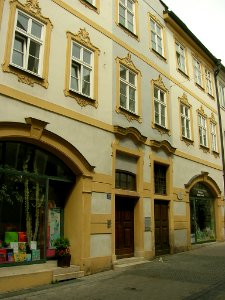 Marktgasse 3 Eichstätt -Eingang mit Stolperstein