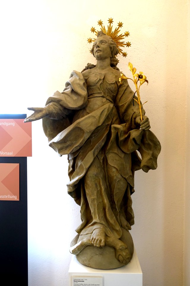 Maria Immaculata by Ferdinand Tietz, c. 1740 - Mainfränkisches Museum - Würzburg, Germany - DSC04455