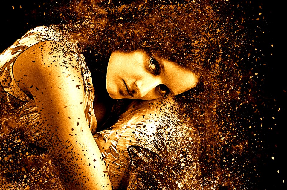 Human young woman female