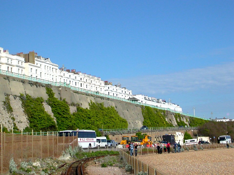 Marine Parade, Brighton seen from Volks Railway (February 2007)