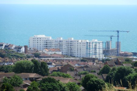 Marine Gate, Marine Drive, Black Rock, Brighton (Seen from Whitehawk Hill) (July 2015)