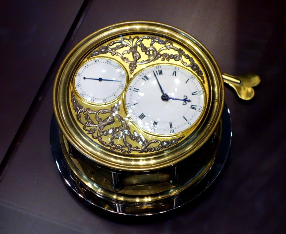 Marine chronometer 'Copie No. 18', Thomas Mudge, Jr., Robert Pennington, Richard Pendleton, et al, London, 1795 - Mathematisch-Physikalischer Salon, Dresden - DSC08130
