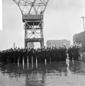 Mariniers bij Wilton Fijenoord te Schiedam, Bestanddeelnr 918-3934