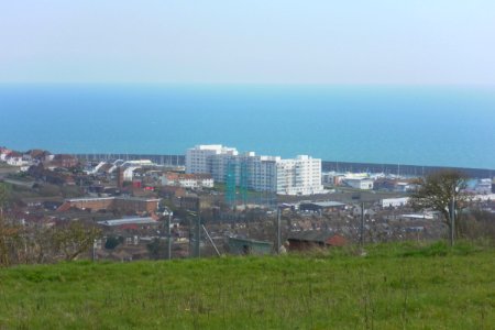 Marine Gate, Marine Drive, Black Rock, Brighton (Seen from Whitehawk Hill - Longer Shot) (April 2013)