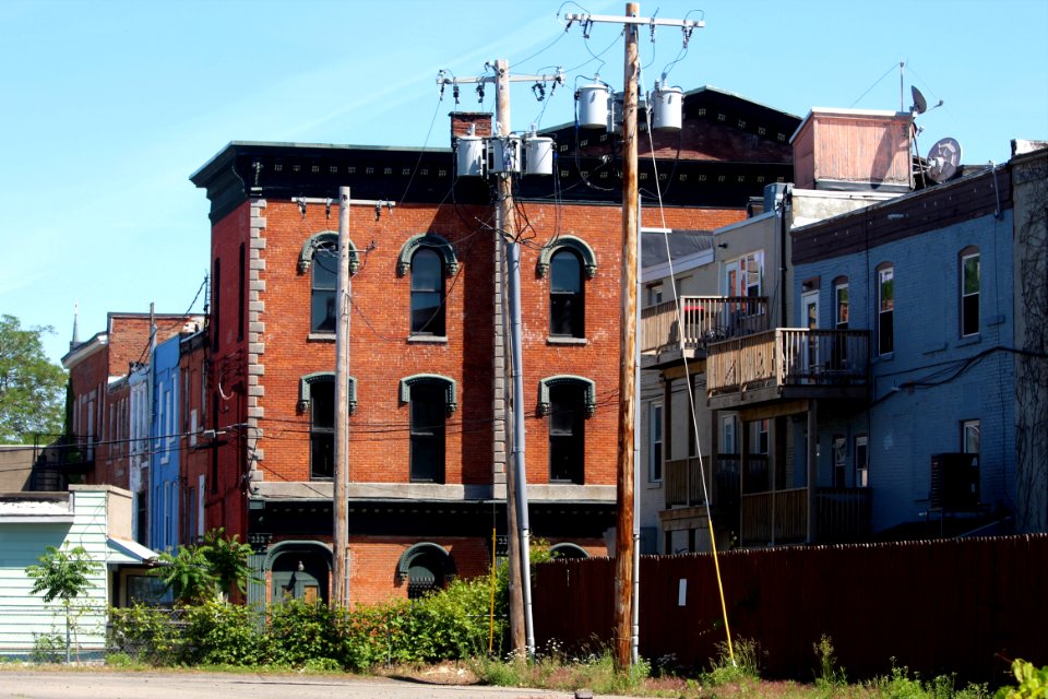 Market Street parking lot in Amsterdam, New York