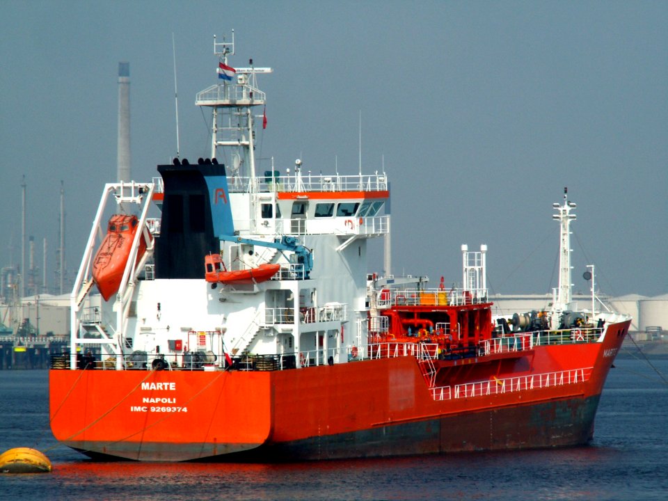 Marte at the Calland canal, Port of Rotterdam, Holland 23-Jul-2006