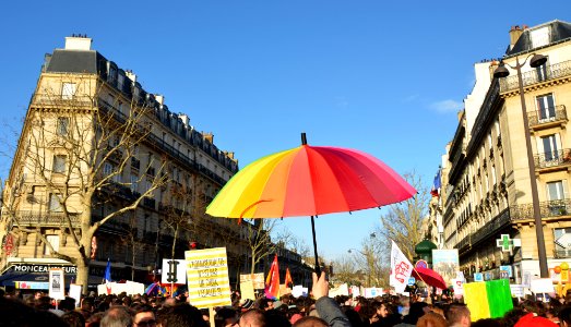 Marriage equality demonstration Paris 2013 01 27 12