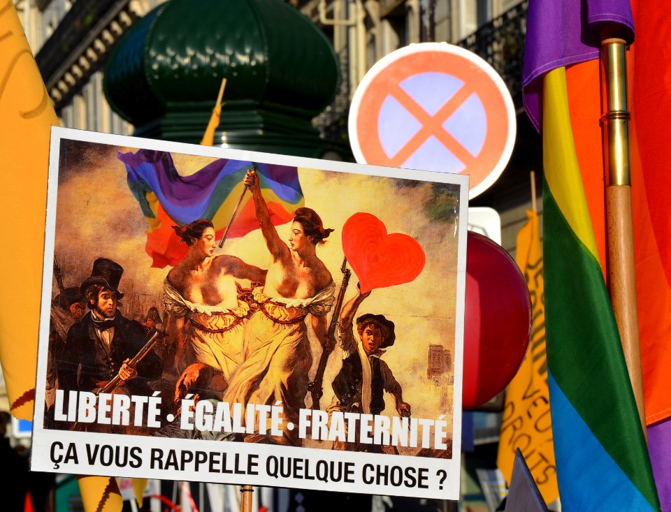 Marriage equality demonstration Paris 2013 01 27 15