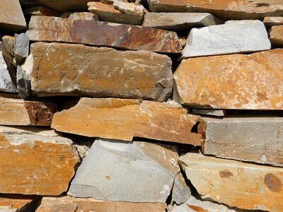 Brown masonry stone work