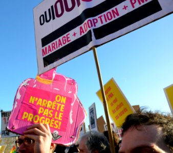 Marriage equality demonstration Paris 2013 01 27 19
